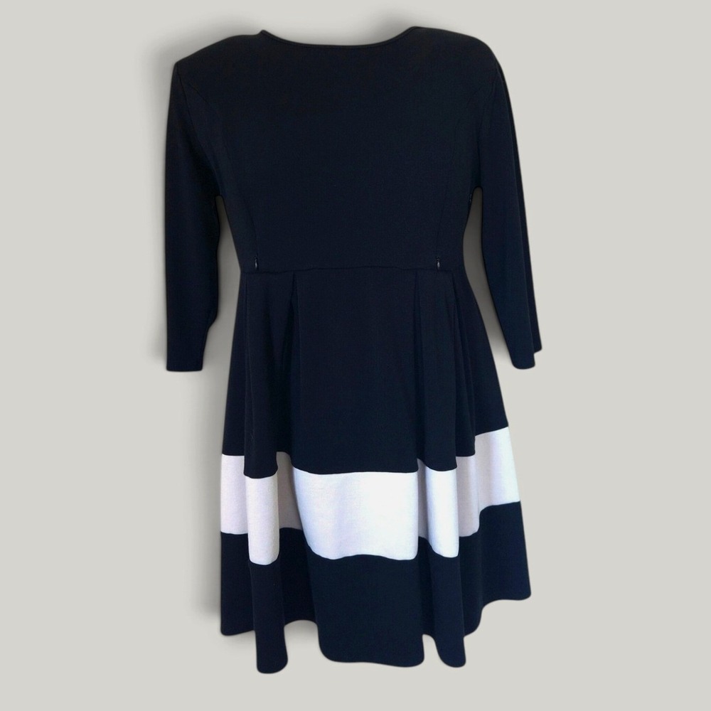 Nursing Queen Dress Womens xl Black Colorblock Stripe Maternity Excellent